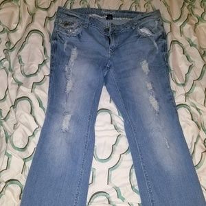 Amethyst flared jeans